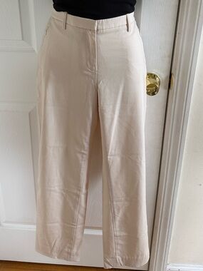 Worth High-Rise Wide Leg Pants in Cream